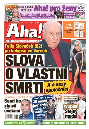 Obálka e-magazínu AHA! 11.7.2025