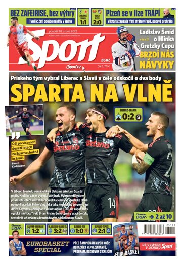 Obálka e-magazínu Sport 18.8.2025
