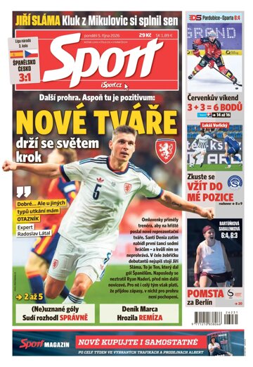 Obálka e-magazínu Sport 5.10.2026