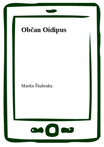 Obálka knihy Občan Oidipus