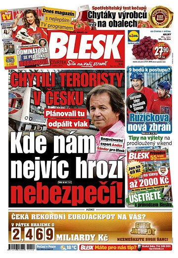 Obálka e-magazínu Blesk 7.5.2015