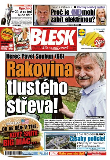 Obálka e-magazínu Blesk 24.9.2015