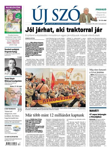 Obálka e-magazínu Új Szó 29.4.2017