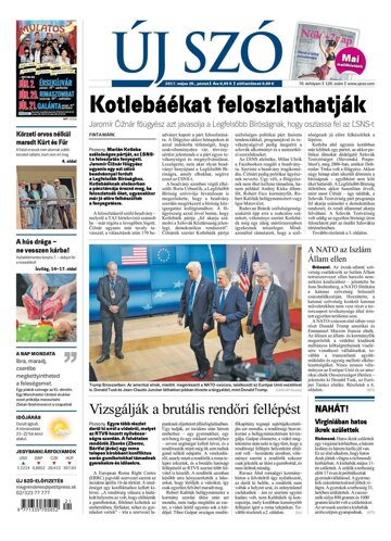 Obálka e-magazínu Új Szó 26.5.2017