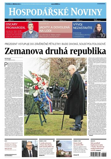 Obálka e-magazínu Hospodářské noviny 048 - 8.3.2018