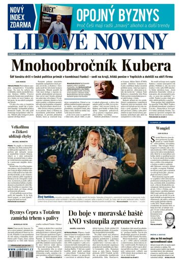 Obálka e-magazínu Lidové noviny 17.12.2018