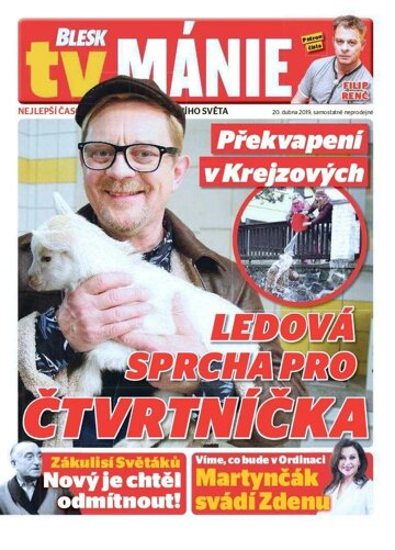 Obálka e-magazínu Blesk Tv manie 20.4.2019