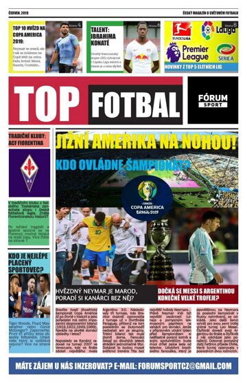 Obálka e-magazínu TOP Fotbal 12/2019