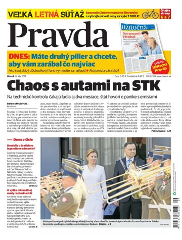 Obálka e-magazínu Pravda 16. 7. 2019