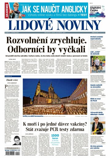 Obálka e-magazínu Lidové noviny 11.5.2021