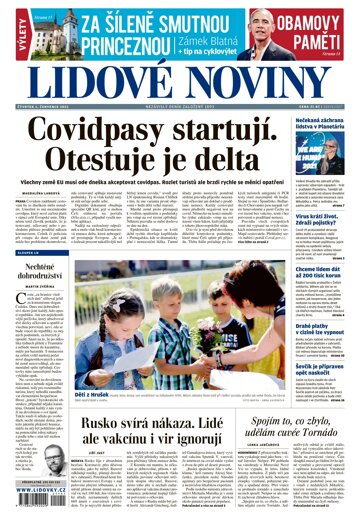 Obálka e-magazínu Lidové noviny 1.7.2021