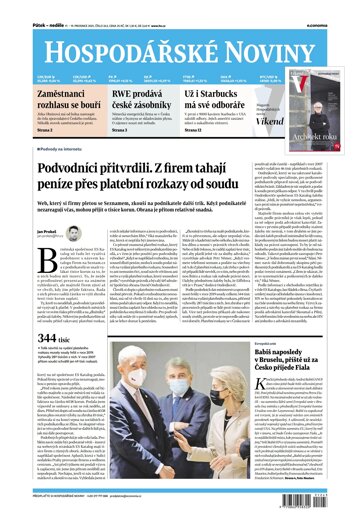 Obálka e-magazínu Hospodářské noviny 243 - 17.12.2021