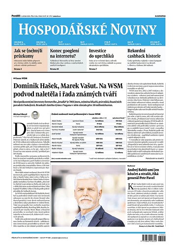 Obálka e-magazínu Hospodářské noviny 006 - 9.1.2023