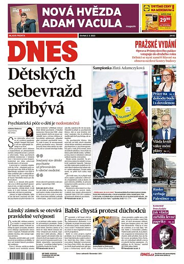 Obálka e-magazínu MF Dnes 2.3.2023