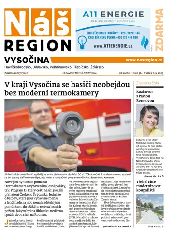 Obálka e-magazínu Náš Region - Vysočina 36/2023