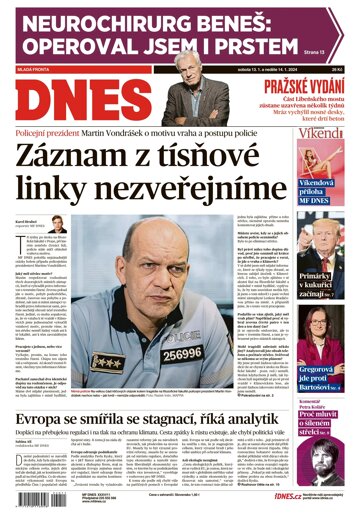 Obálka e-magazínu MF Dnes 13.1.2024