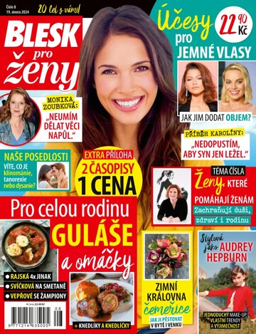 Obálka e-magazínu Blesk pro ženy 8/2024