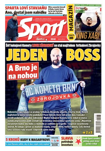 Obálka e-magazínu Sport 26.4.2024