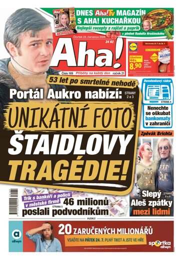 Obálka e-magazínu AHA! 23.7.2026
