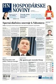 Obálka e-magazínu Hospodárske noviny 24.10.2013