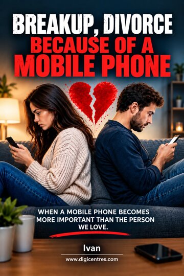 Obálka knihy Breakup,divorce because of a mobile phone