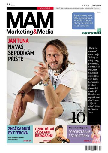 Obálka e-magazínu Marketing & Media 39 - 26.9.2016