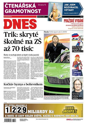 Obálka e-magazínu MF Dnes 9.2.2017