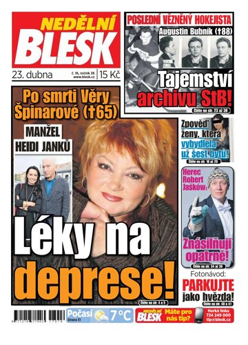 Obálka e-magazínu Nedělní Blesk 23.4.2017