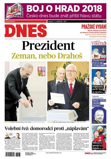 Obálka e-magazínu MF Dnes 27.1.2018