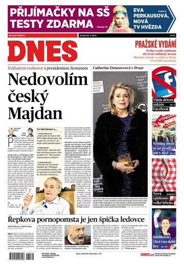 Obálka e-magazínu MF Dnes 22.3.2018