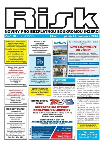 Obálka e-magazínu Risk 51/2018