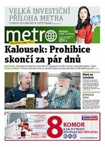 Obálka e-magazínu deník METRO 19.9.2012