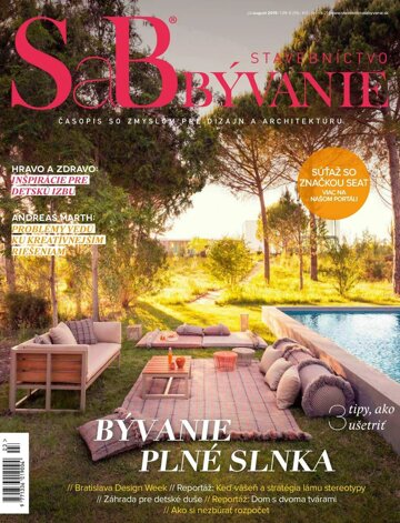 Obálka e-magazínu SaB Stavebnictvo a byvanie jul/august 2019