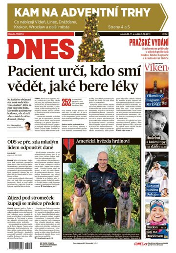 Obálka e-magazínu MF Dnes 30.11.2019