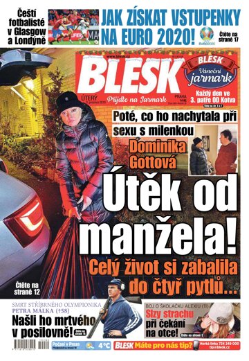 Obálka e-magazínu Blesk 3.12.2019