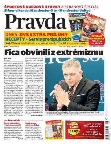 Obálka e-magazínu Pravda 6. 12. 2019