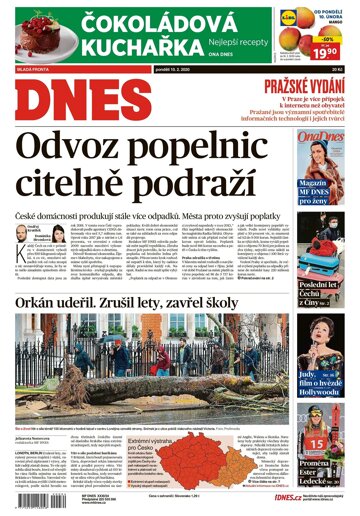 Obálka e-magazínu MF Dnes 10.2.2020