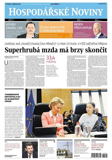 Obálka e-magazínu Hospodářské noviny 046 - 5.3.2020