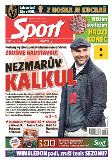 Obálka e-magazínu Sport 2.4.2020