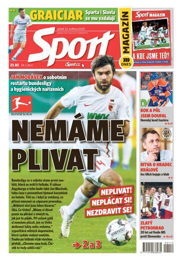 Obálka e-magazínu Sport 15.5.2020