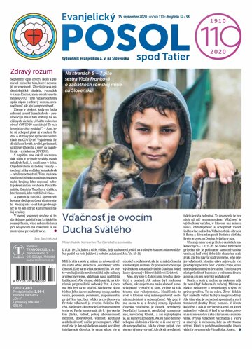 Obálka e-magazínu Evanjelický posol spod Tatier 37.38.2020