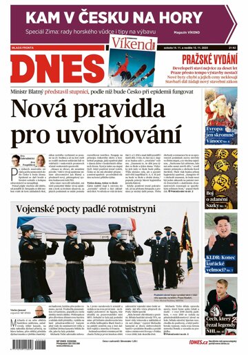 Obálka e-magazínu MF Dnes 14.11.2020