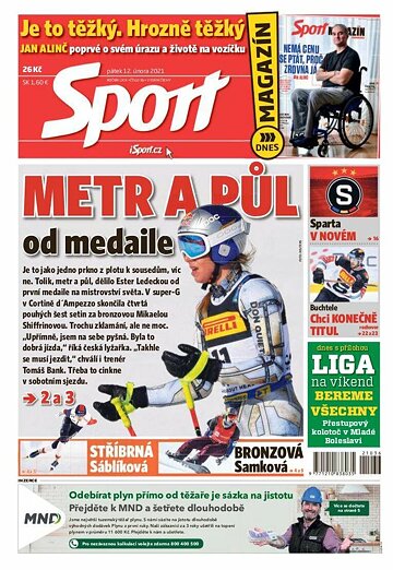 Obálka e-magazínu Sport 12.2.2021