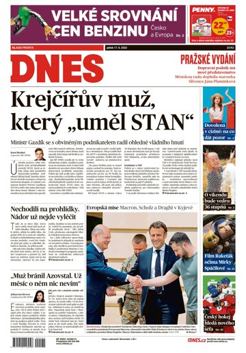 Obálka e-magazínu MF Dnes 17.6.2022