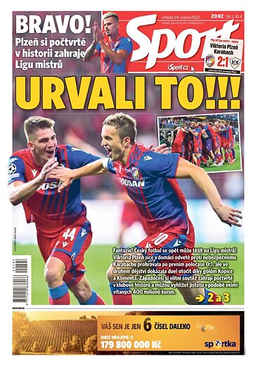 Obálka e-magazínu Sport 24.8.2022