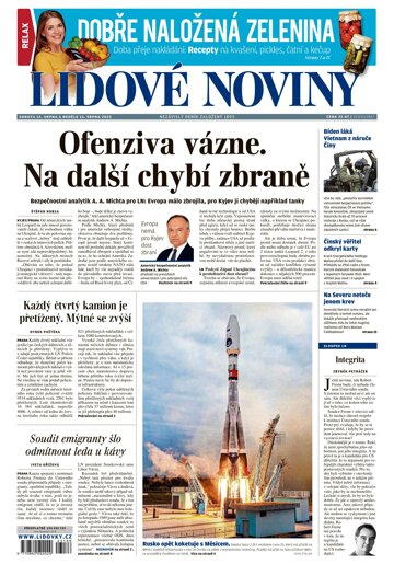 Obálka e-magazínu Lidové noviny 12.8.2023