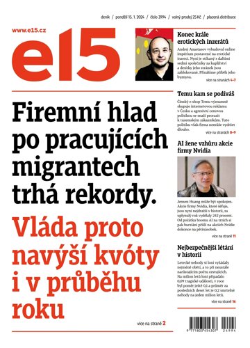 Obálka e-magazínu E15 15.1.2024