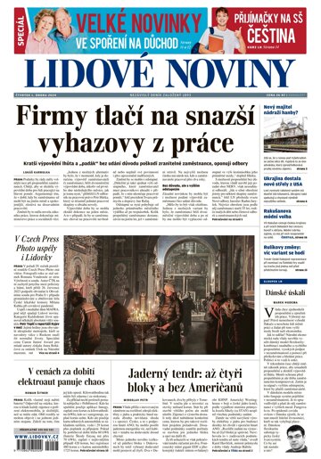 Obálka e-magazínu Lidové noviny 1.2.2024