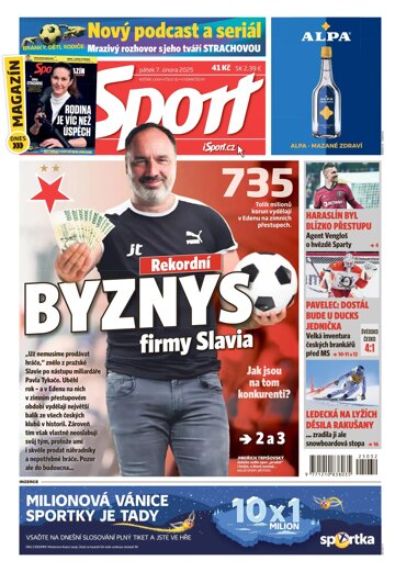 Obálka e-magazínu Sport 7.2.2025
