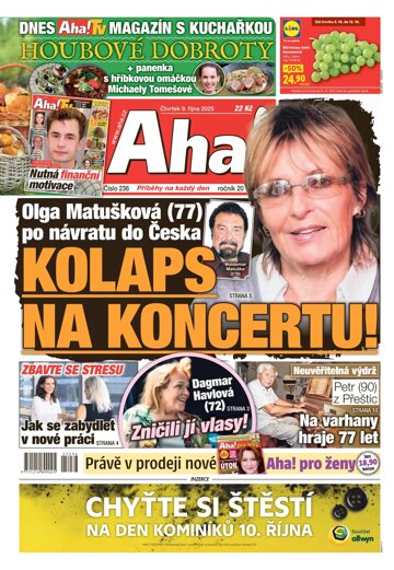 Obálka e-magazínu AHA! 9.10.2025